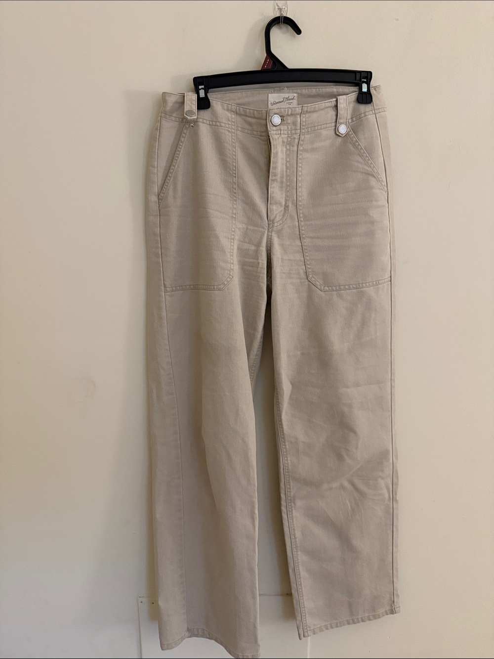 Target Women's Straight-Leg Jeans in Light Taupe